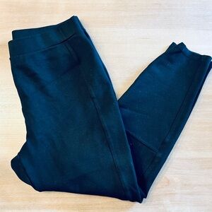Splendid Pull-On Ponte Pant Leggings Ankle Length, Black, Size XL